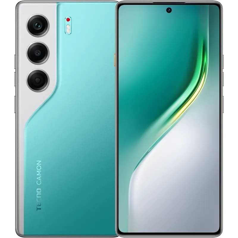 Teléfono Tecno Camon 40 Pro Verde Lago Esmeralda