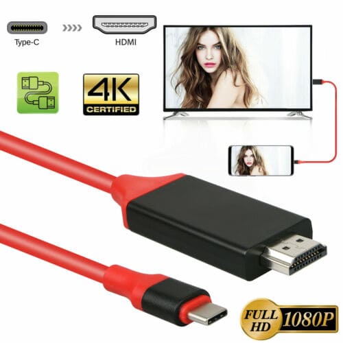 [021006VARTIPOCNRJ] ADAPTADOR CABLE PARA CELULAR/TV TIPO C FOR GALAXY S8/S9/S10