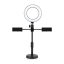 ARO DE LUZ 6" CON SOPORTE DE 16CM