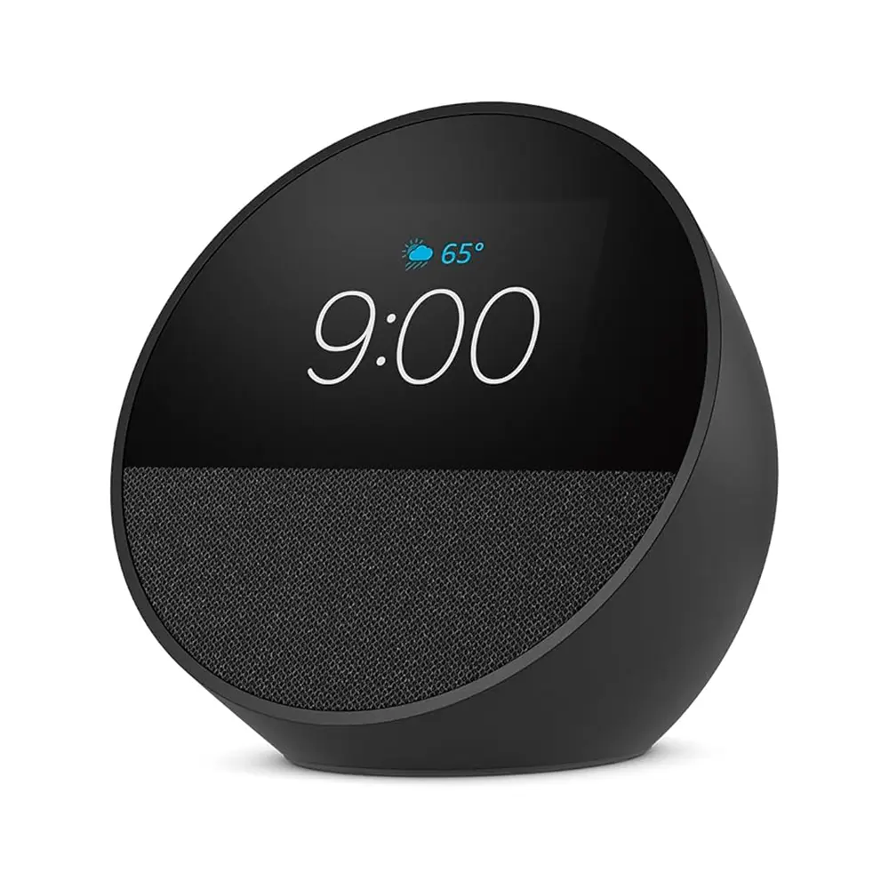 Amazon echo spot (2024 release) smart alarm clock/vibrant sound+alexa black
