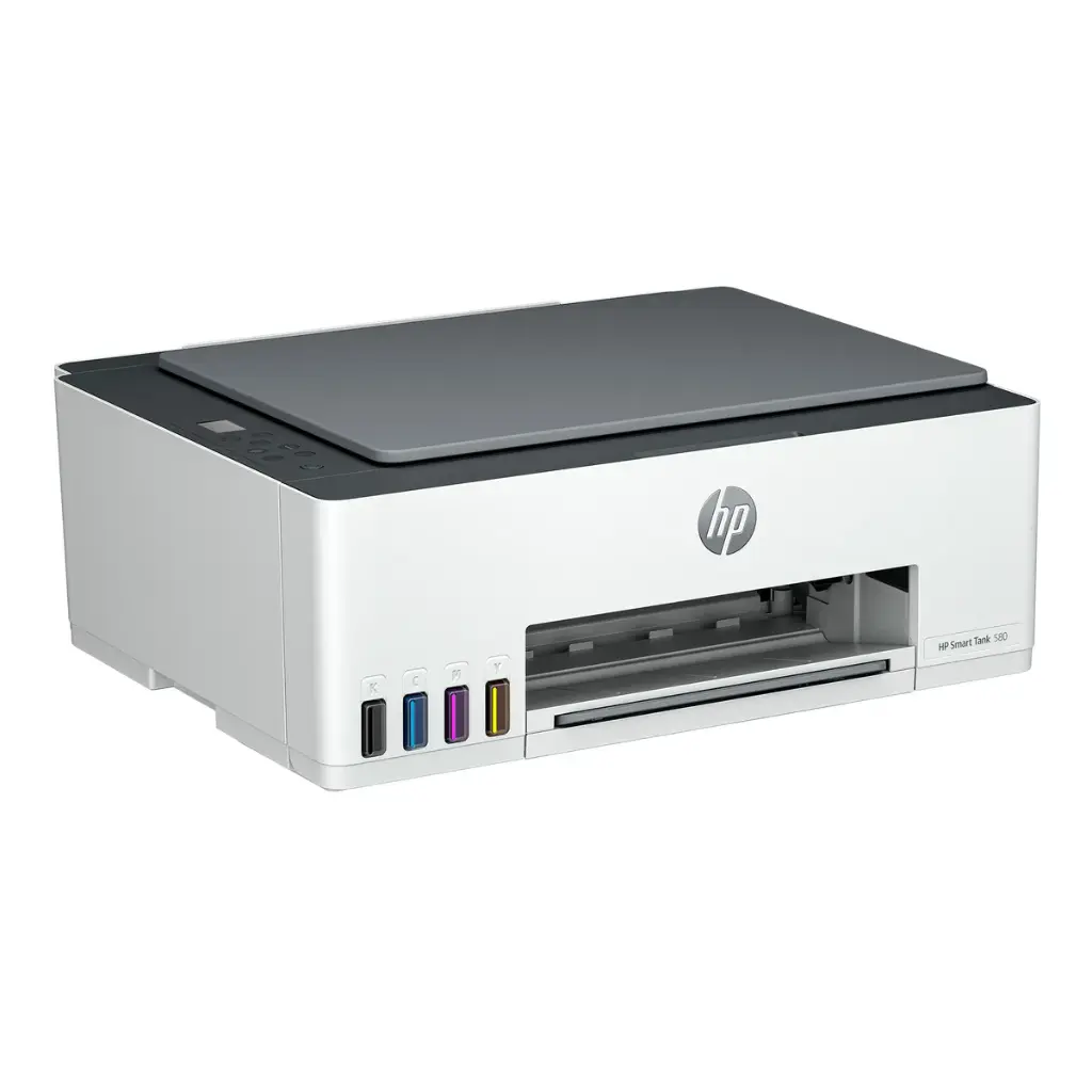Impresora hp smart tank mfp 580 multifuncion tinta continua wi-fi+ resma de hoja