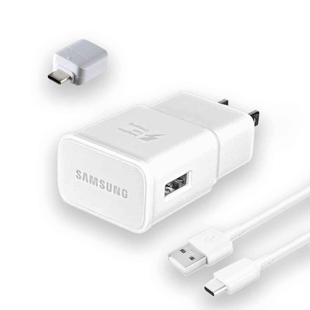 CARGADOR CUBO SAMSUNG S6 EP-TA20JWE BLANCO