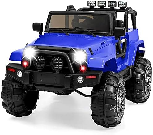 JUGUETE CARRO TIPO JEEP LOS PEQUES CON RADIO 2 MOTORES AZUL Y-MB663P