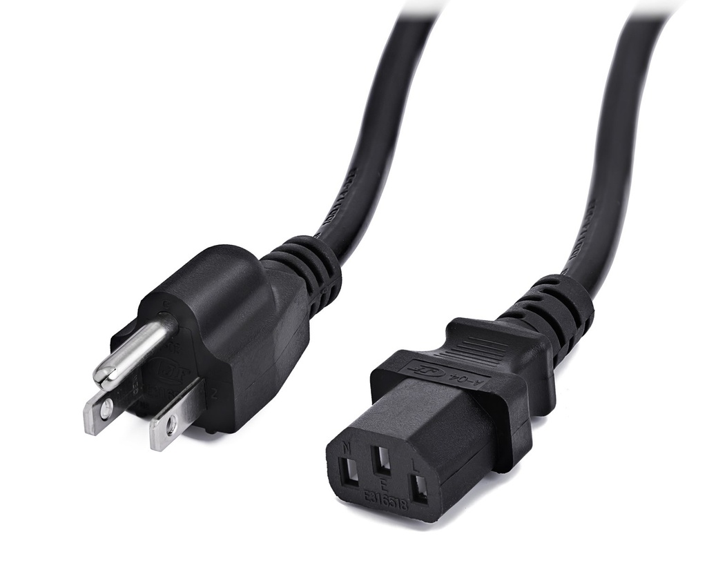 CABLE DE PODER VANTEC VT-220V 1.5MTS NEGRO TIPO AMERICANO