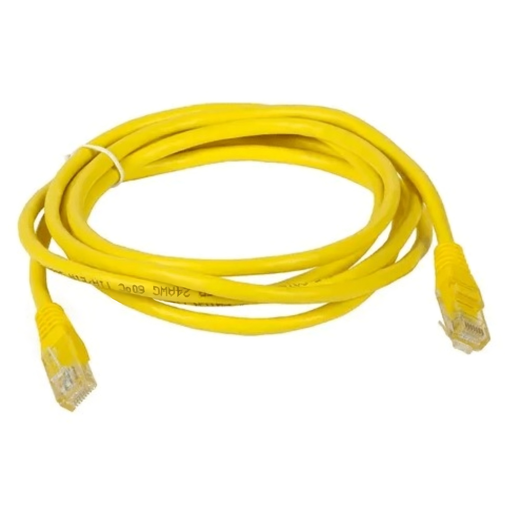 CABLE PATCH CORD VANTEC CAT5E M8 3MT AMARILLO