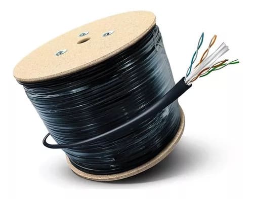 CABLE VANTEC CAT5E UTP ROLLO 305MTS 24AWG 60% COBRE PARA EXT 2JACKET