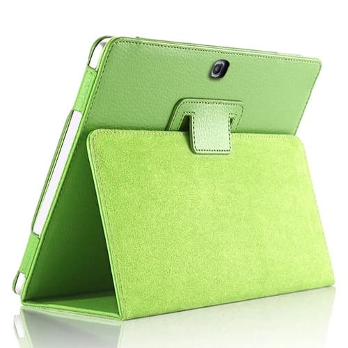 PROTECTOR DE CUERO FASHION TAB3 10.1"/P5200 ROTADOR VERDE