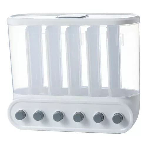 DISPENSADOR DE PLASTICO 6 COMPARTIMENTOS JC-2808