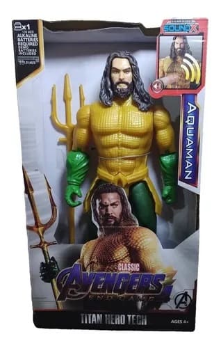 MUÑECO AQUAMAN TECH CAJA AVENGERS