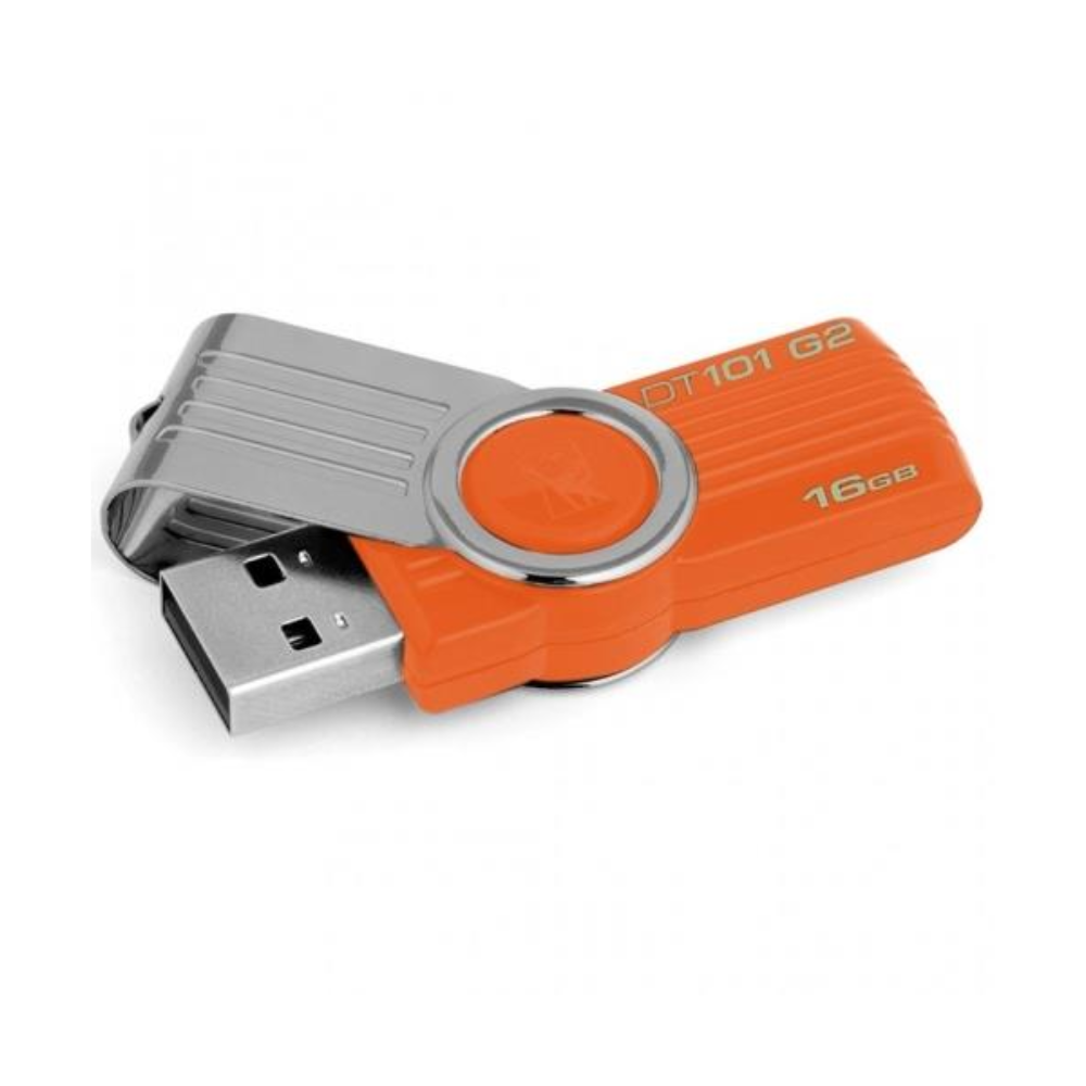 PENDRIVE KINGSTON 16GB DT101-G2 NARANJA