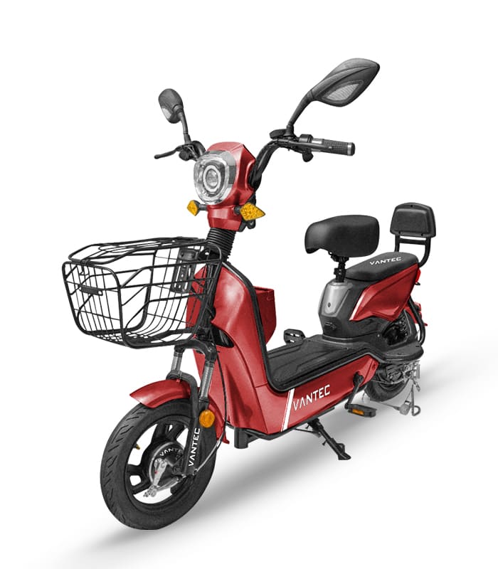 MOTOCICLETA ELECTRICA VANTEC ECORIDE ST-15 ROJO 500w