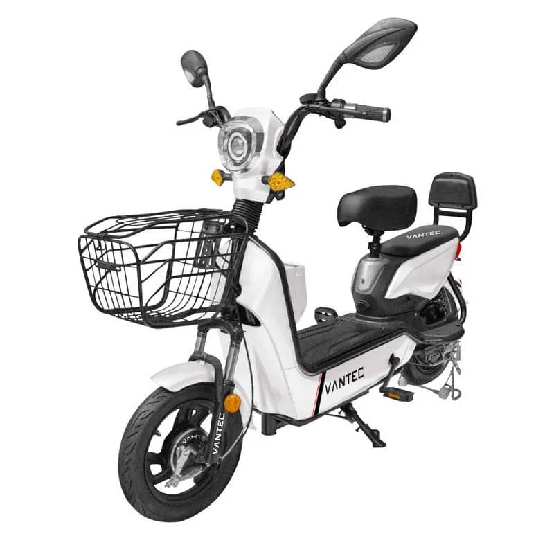 MOTOCICLETA ELECTRICA VANTEC ECORIDE ST-15 BLANCO 500W