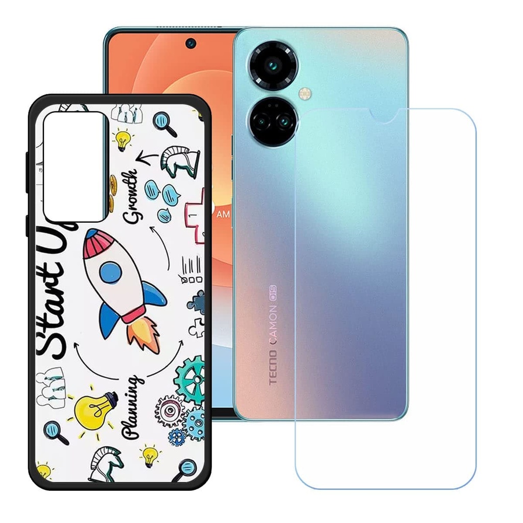 Estuche+mica tecno ck6n/ck7n camon 20 /camon 20 pro