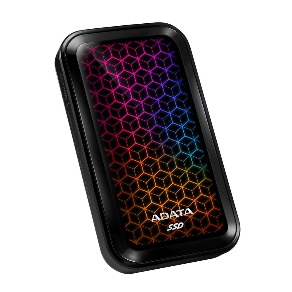 Disco duro externo ssd Adata 1TB Ase770G-1TU32G2-CBK negro