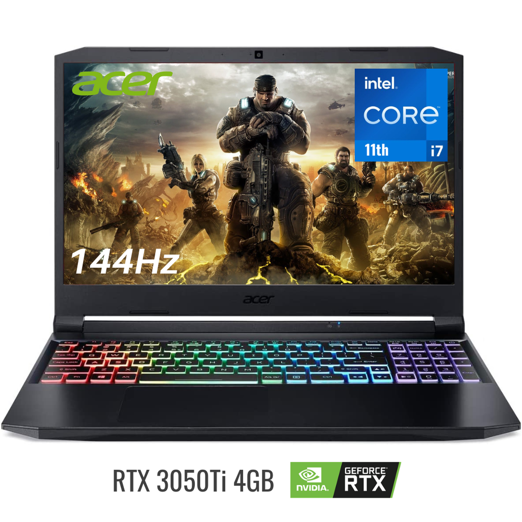 Notebook Acer Gaming Nitro 15.6" Core i7-11800H AN515-57-79F8-PE 8GB/512GB SSD FHD RTX3050