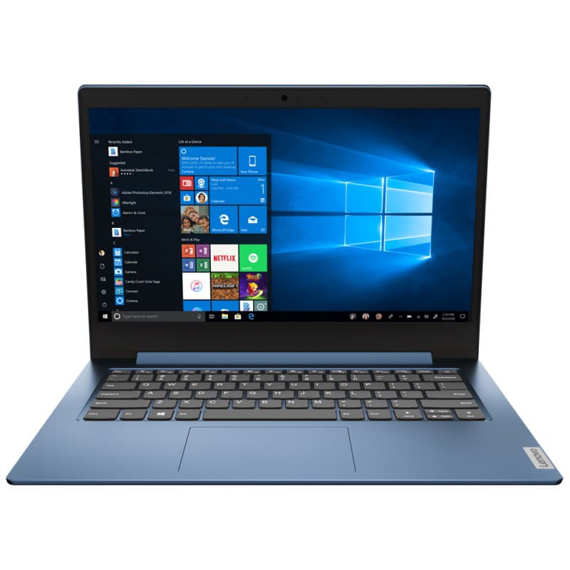 NOTEBOOK LENOVO 14" 81VU000JUS PENTIUM N5030 4GB/128GB SSD W10 AZUL