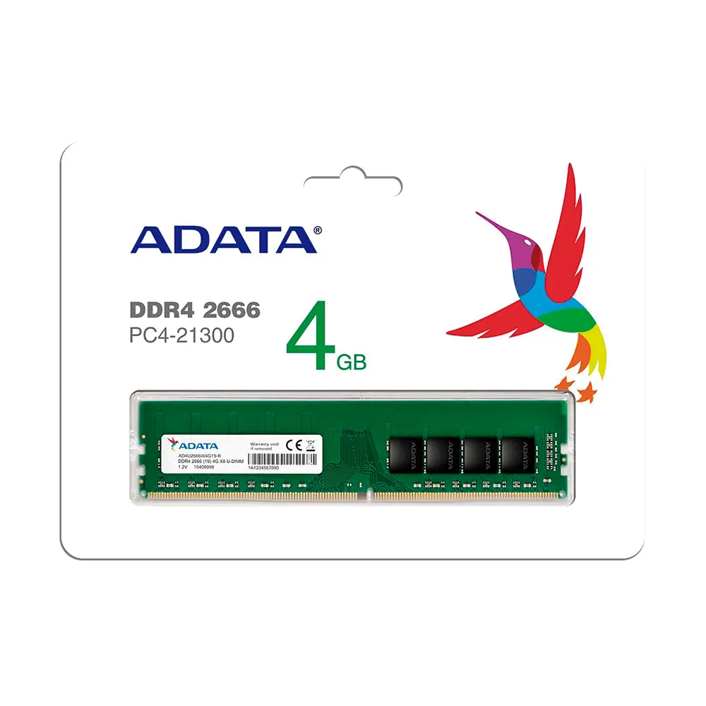 MEMORIA ADATA PC DDR4 2666 4GB X8 AD4U26664G19-RGN