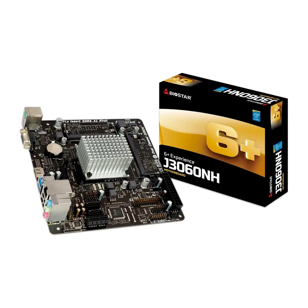 MAINBOARD+PROCESADOR INTEL BIOSTAR J3060NH  DUALCORE 2.48GZ MINI ITX