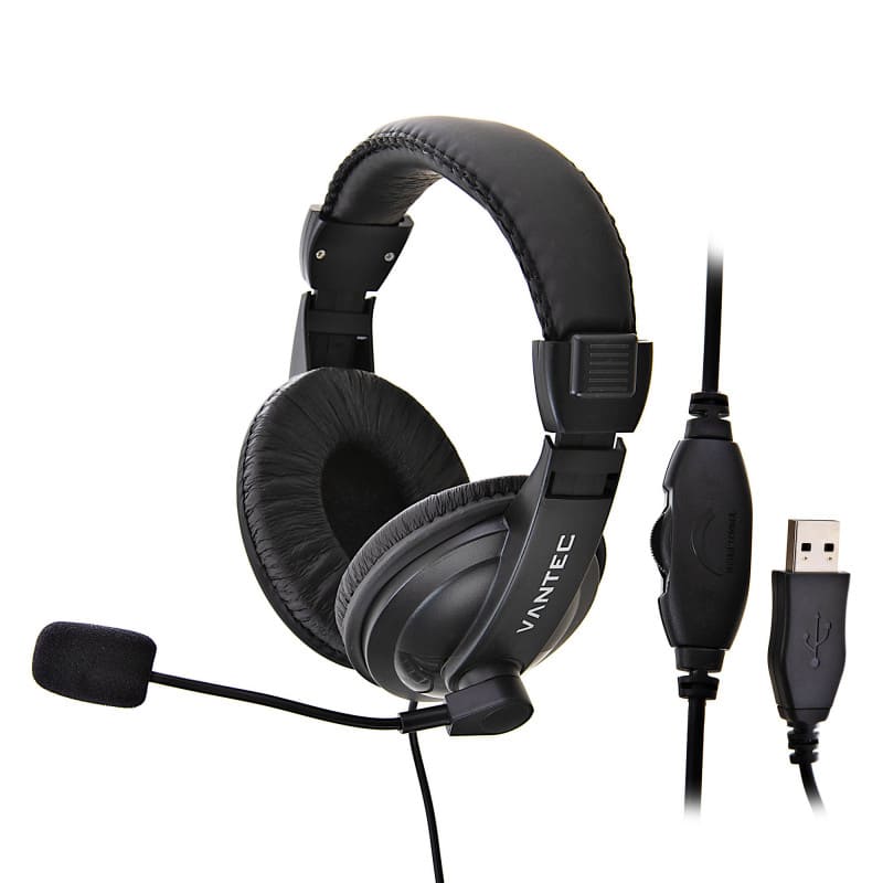 AUDIFONOS DIADEMA VANTEC/BLACKVIEW C/MICROFONO VT-HS750B CONEX 3.5MM