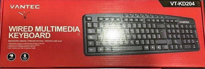 TECLADO VANTEC USB VT-KD204