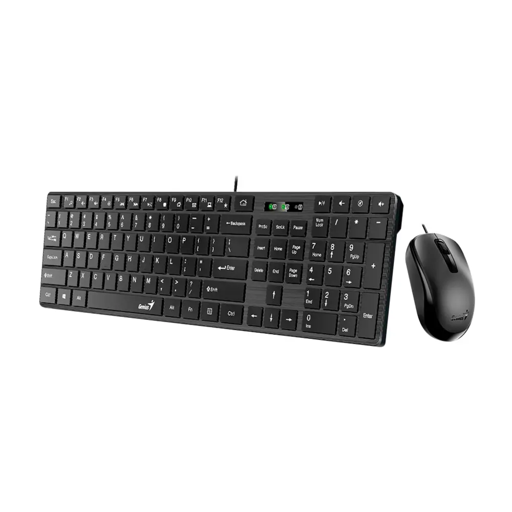 Combo Teclado/mouse Genius slimstar C126 usb negro