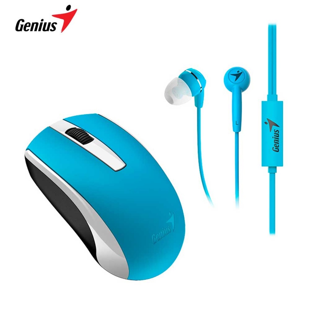 MOUSE /AUDIFONO GENIUS MH-7018 AZUL