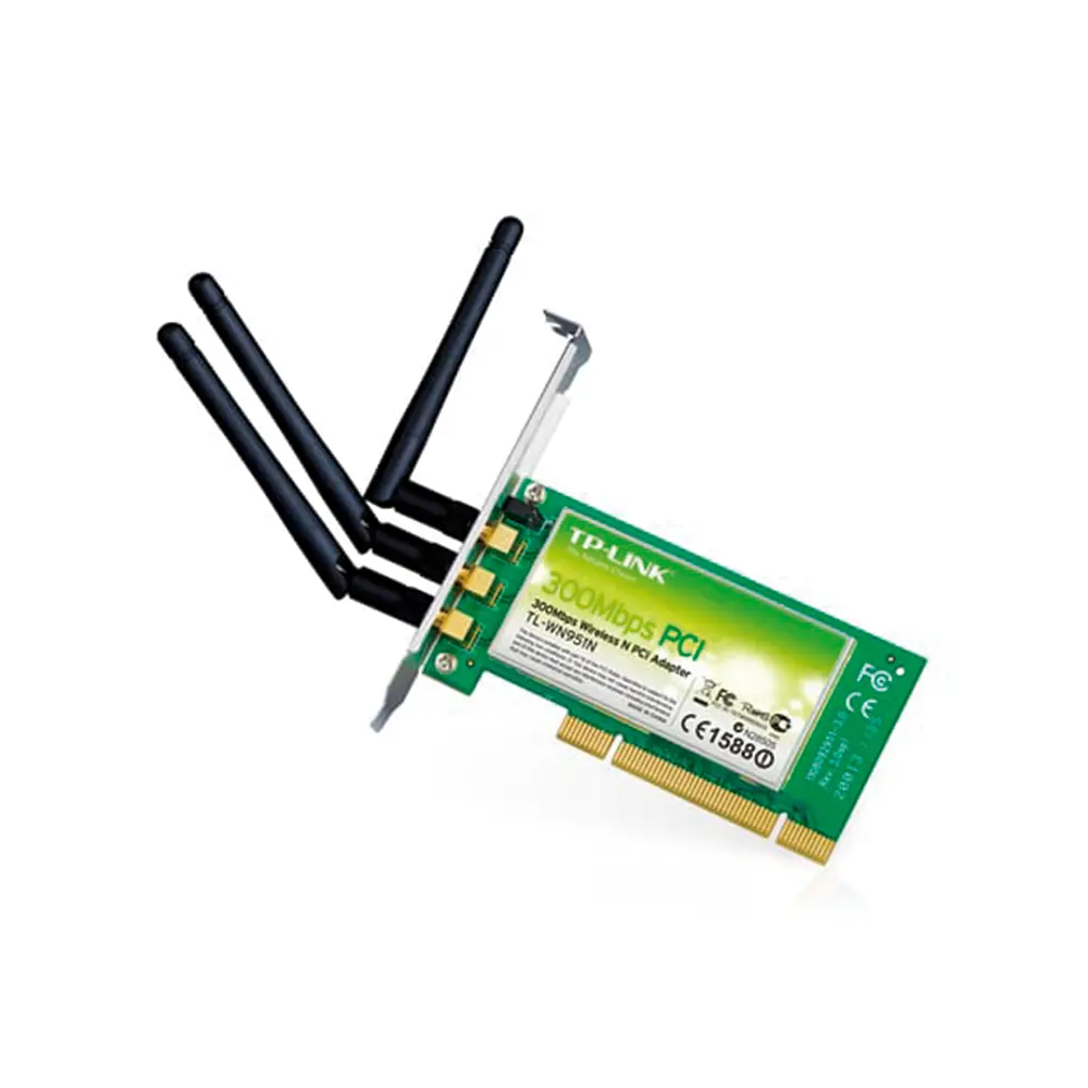 ADAPTADOR TP-LINK WIRELESS 3 ANTENAS PCI 2.4GHZ TL-WN951N