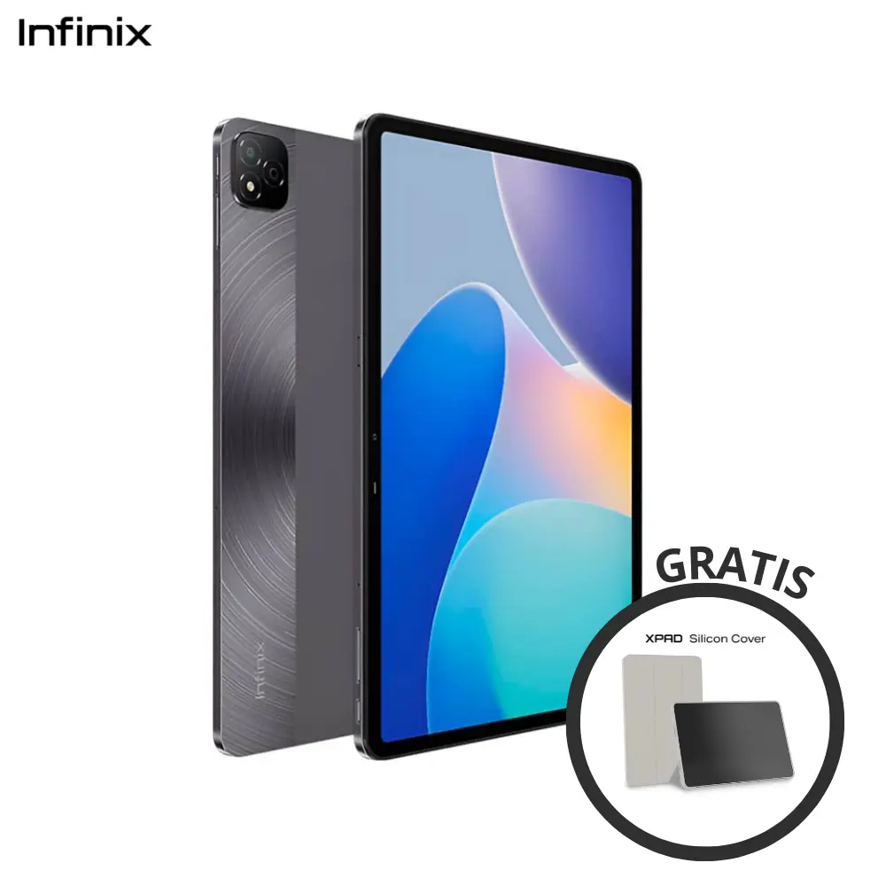 Tablet Infinix Xpad X1101B 11" 4G 8gb (4+4gb) + 128gb Stellar Grey / Plastic Case Suit Infinix Moondus Grey