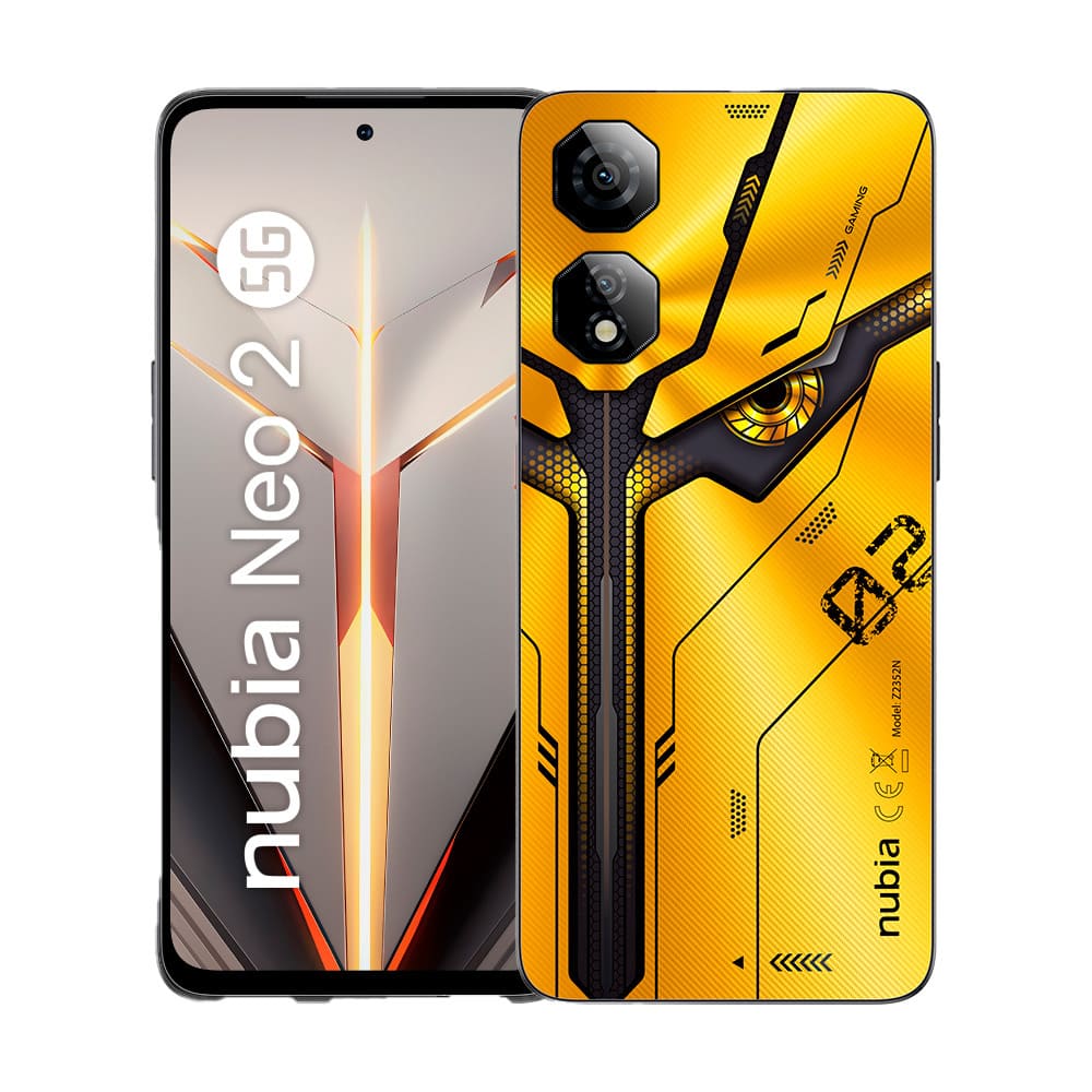 L_  Telefono ZTE Nubia Neo2  5G z2352n 20GB (8+12gb) +256gb Amarillo Gaminng Shoulder Triggers