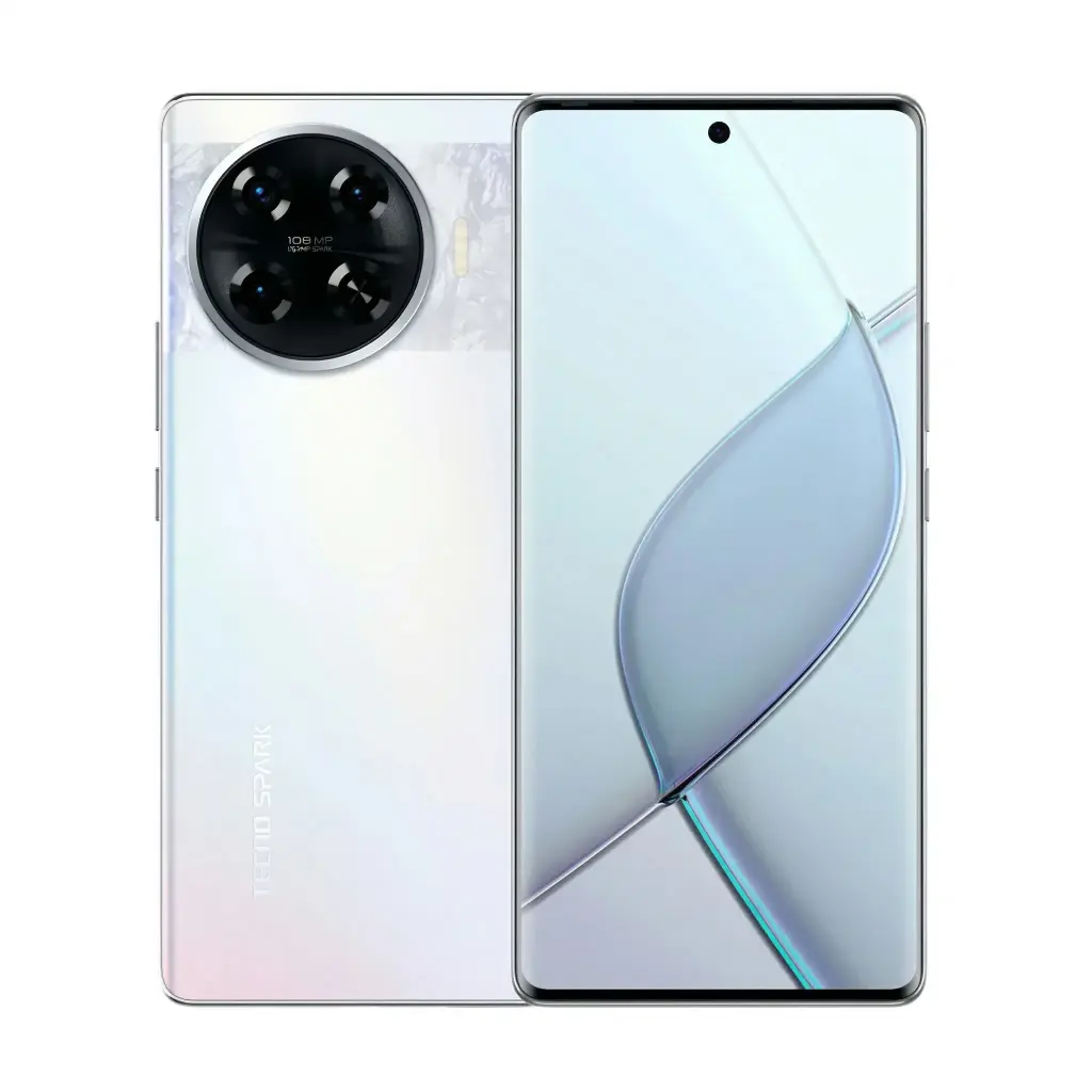 L_ Telefono Tecno Spark 20 Pro+  (KJ7) DS (8gb+8gb Ram) + 256GB Lunar Frost