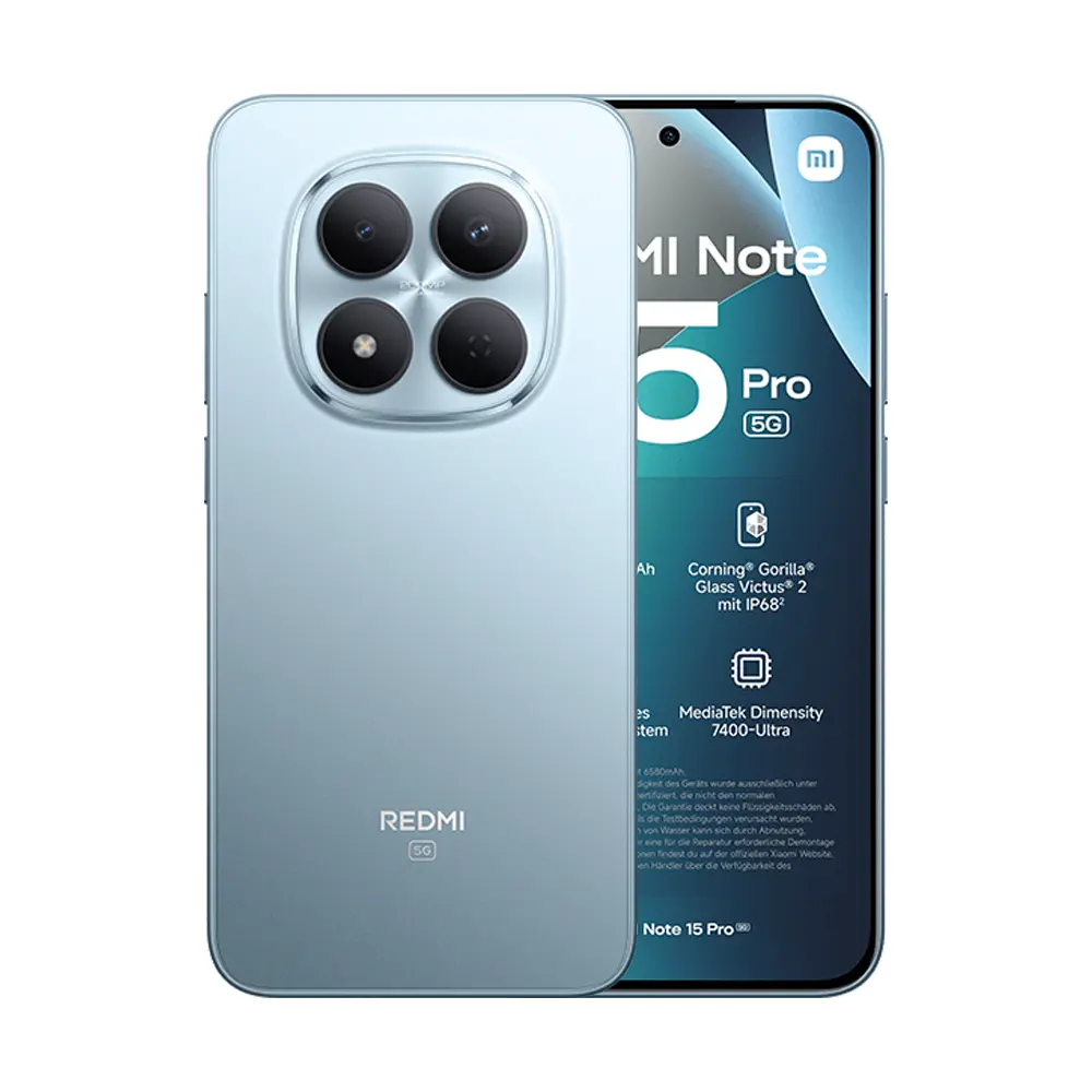 Telefono Xiaomi Redmi Note 15 pro 5g 25080RABDG DS 8gb+512gb glacier blue