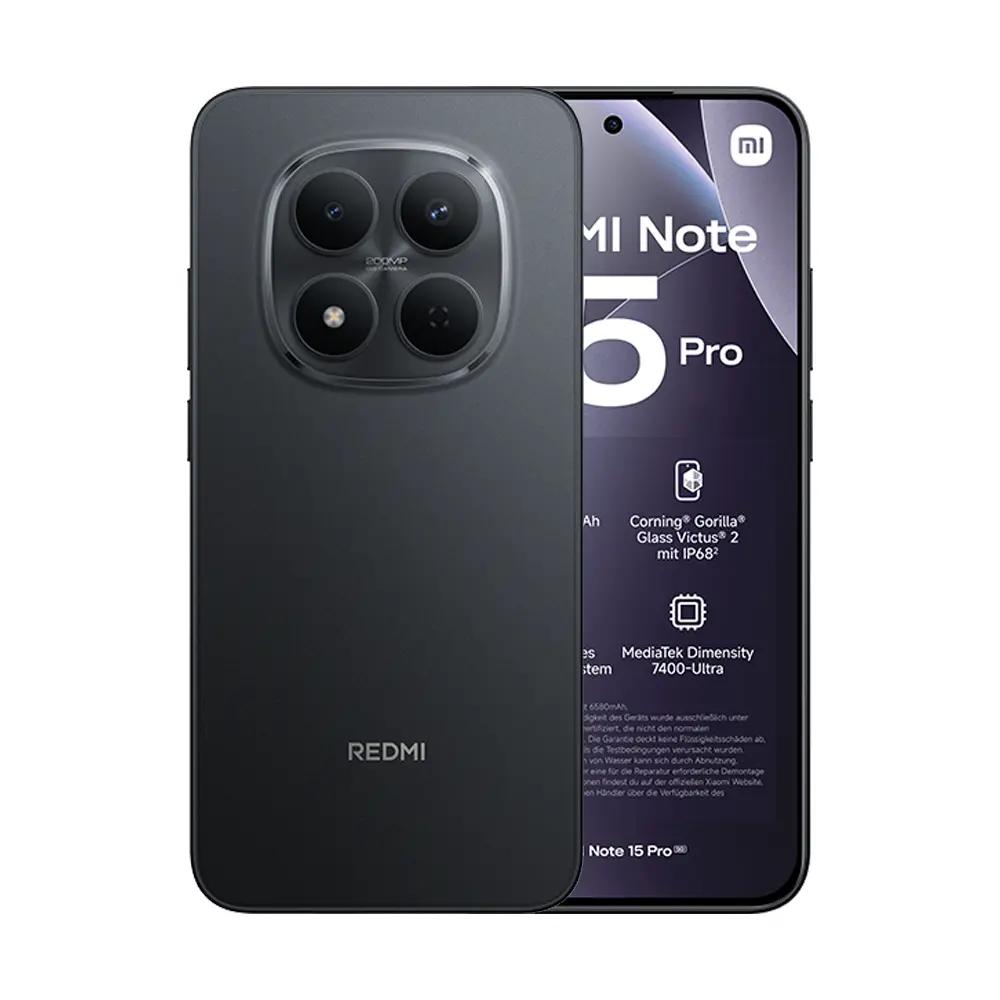 Telefono Xiaomi Redmi Note 15 pro 25100RA69G DS 8gb+256gb black