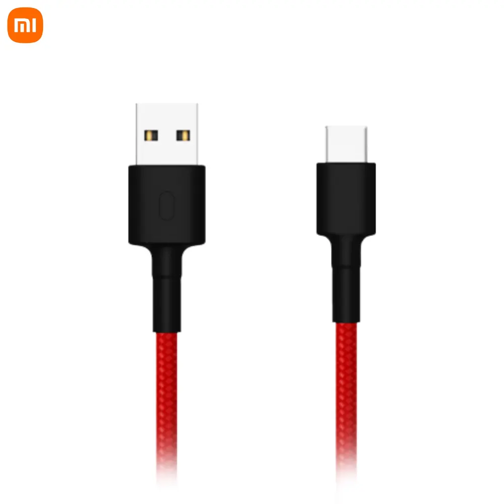 Cable xiaomi mi braided usb type-c cable 100cm red