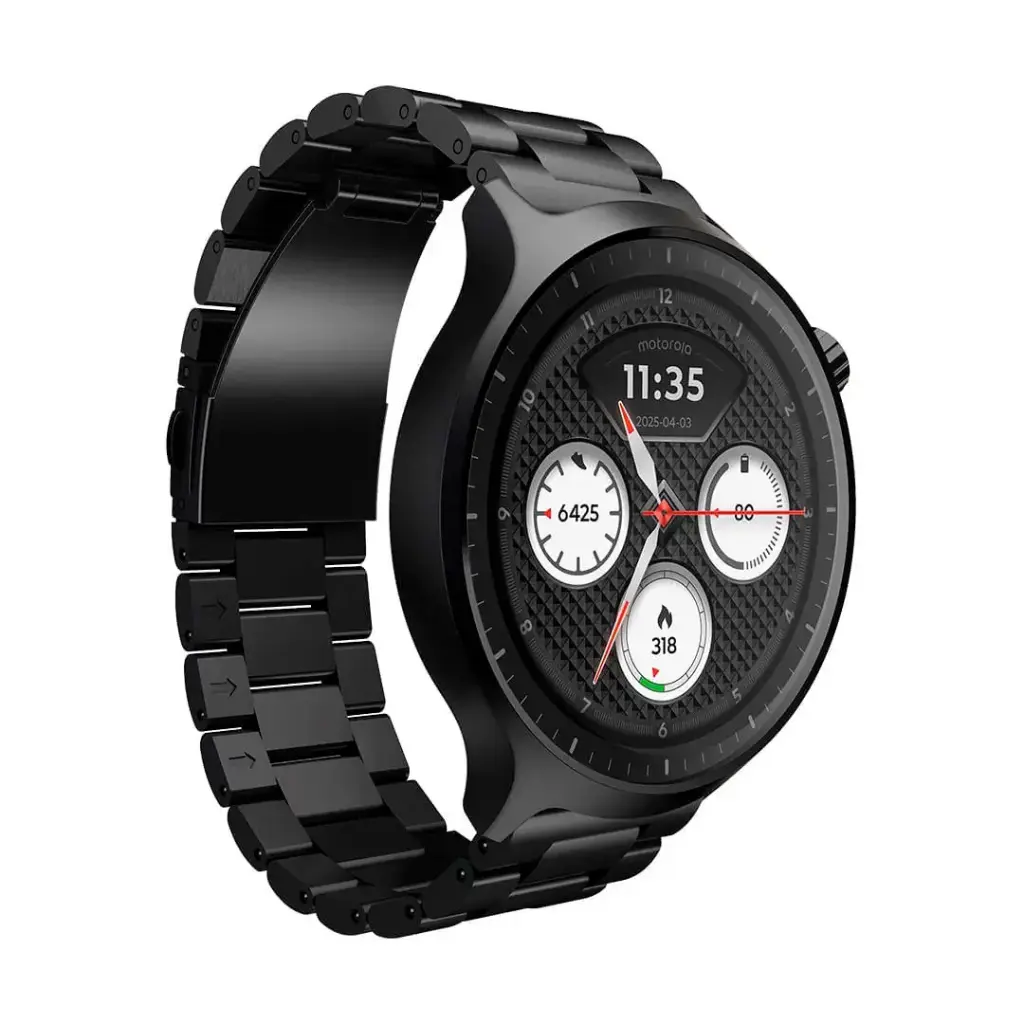 Smart watch motorola (XT2547-2) CO BL Negro / Correa de acero inoxidable