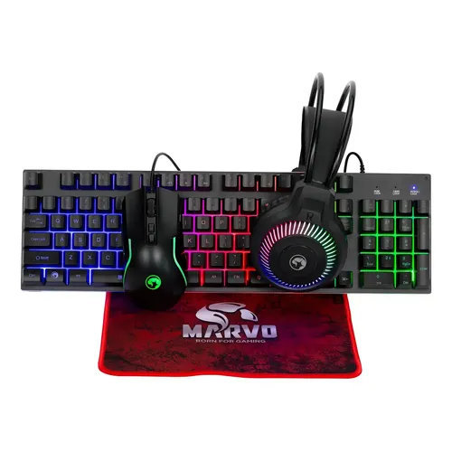 ComboTeclado/mouse/mouse/audifonos pad marvo CM416 SP 4 EN 1
