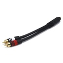 CABLE ADAPTADOR DE AUDIO 2RCA 3MM A HEMBRA CORTO