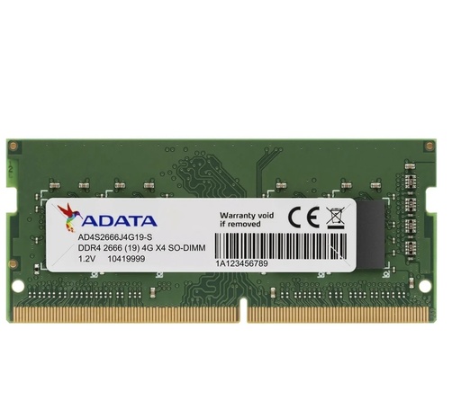 [014007015ADTAD4S26664G19RGN] MEMORIA ADATA NT DDR4 2666 4GB AD4S26664G19-RGN