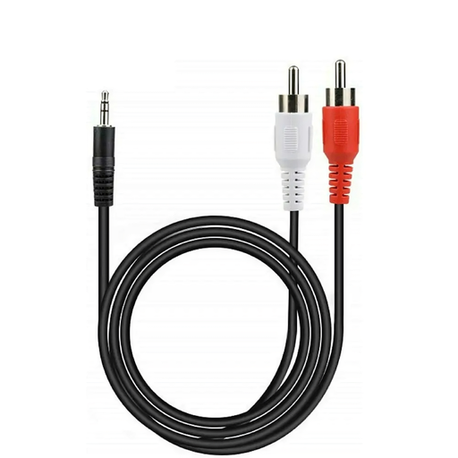 [013007002VAN2RCA15M] CABLE DE AUDIO VANTEC 2RCA A 3.5MM 1.5MT