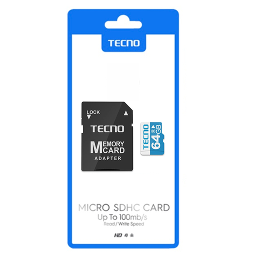 [015005017TNOTMSK641] Memoria micro sd tecno 64gb tms-k641