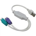 CABLE CONECTOR DE USB A PS2 CS381 40CM