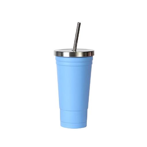 [050017VARHO8] VASO DE ACERO DE ACERO INOXIDABLE PARA BEBIDAS FRIAS CHAPADA 500ML MULTICOLOR HO-8