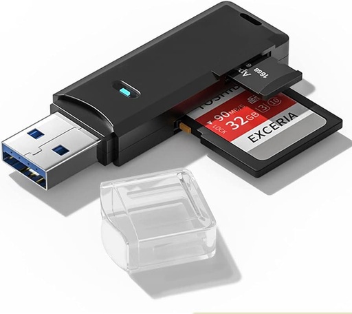 [015004018CARDREUSB] ADAPTADOR CARD READER P/MICRO SD USB