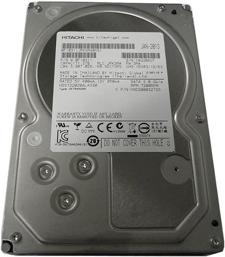 [014003013HTC6GBSATA3] DISCO DURO PC HITACHI SATA3 2TB 3.5" 7200RPM 6GB/S