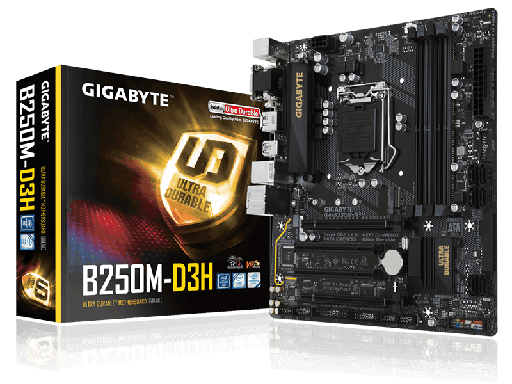 [014006014GYGB250MDS3H] MAINBOARD GIGABYTE B250M-DS3H 7MA GEN/LGA 1151/4DDR4/HDMI/