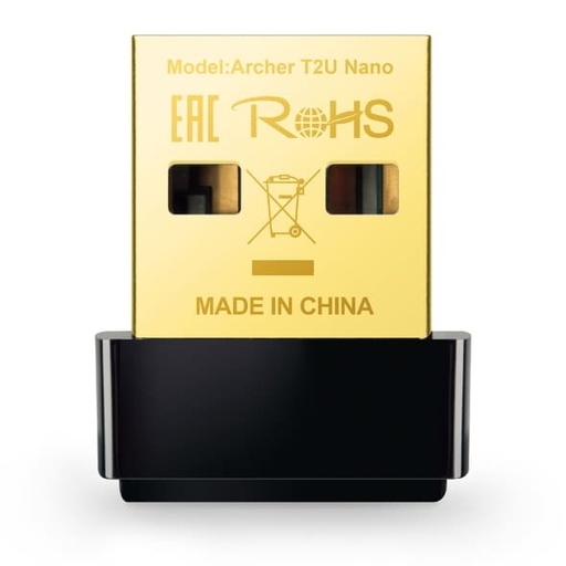 [020001005TPKARCHERT2UNANO] Adaptador TP-Link Nano USB Dual Band AC600 ARCHER T2U Nano