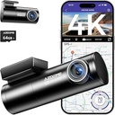 Camara Dual Delantera y Posterior para Auto 4k 1080P 64GB control por voz (M300S) Negro