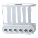 DISPENSADOR DE PLASTICO 6 COMPARTIMENTOS JC-2808